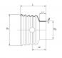 SC-TRICHTER12 RP10 D139 L202 B25/38 1043775 La Walterscheid® Shaft guards Walterscheid® Guard cone SD 25 - 1170563