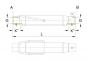 OL-B D48,3 M30 L420 F-BÜGEL LA.SW-MATT Stufenrohr 1 Walterscheid® Walterscheid® Centre tube compl. OL-B - 1309697