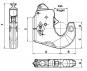 UL-HAKEN UHK-C1 CAT.3 GR.GELB Uhk C1 Walterscheid® Walterscheid® Lower link hook complete UHK-C1 Cat.3 - 1208556