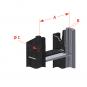 KU367 W=335/30/22 mm-8H 8002742 La Walterscheid® Hitches Walterscheid® Quick adjustable support KU367NL – 8002742
