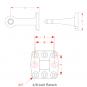 40x100x42-145x145-8H-21 mm 8003466 La Walterscheid® Hitches Towing Eye Type ZO11026-40BV