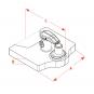 P50 0/0/400/0/400/0/0/45 mm 8004537 La Walterscheid® Anhängetechnik Walterscheid® Pitoneinschweissplatte PEP5445-400 - 8004537