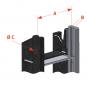 KU342 W=389/32/25 mm-9H 8005381 La Walterscheid® Hitches Walterscheid® Quick adjustable support KU342WL – 8005381