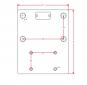 210x160x20 mm/HD=120x55/15 mm-1xHD83x56M10 8005727 La Walterscheid® Walterscheid® Montageplatte ANP50-3/2-1 - 8005727