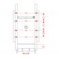 KU301 W=322/30/22 mm-8H 8002733 La Walterscheid® Kupplungsböcke KK Walterscheid® Kupplungsbock KU301XL - 8002733