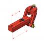 KK80 70x80x295/2x23-115+1x31 mm 8004633 La Anhängetechnik Zugkugeleinsatz 750-00324-00 - 8004633