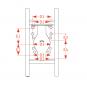 KU318 W=199/30/22 mm-8H 8004922 La Walterscheid® Hitches Walterscheid® Quick adjustable support KU318 – 8004922