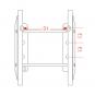 KU361 W=329/32/25 mm-7H 8004976 La Walterscheid® Hitches Walterscheid® Quick adjustable support KU361M – 8004976