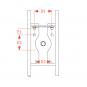 KU319 W=199/30/22 mm-8H 8004985 La Walterscheid® Anhängetechnik Walterscheid® Kupplungsbock KU319 - 8004985