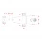 P50 3/155/1105/27,5/240/0/45 mm 8005160 La Walterscheid® Hitches Walterscheid® Insert of Drawbar PBa5344OB – 8005160