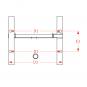 KU342 W=389/32/25 mm-5H 8005386 La Walterscheid® Hitches Walterscheid® Quick adjustable support KU342WK – 8005386